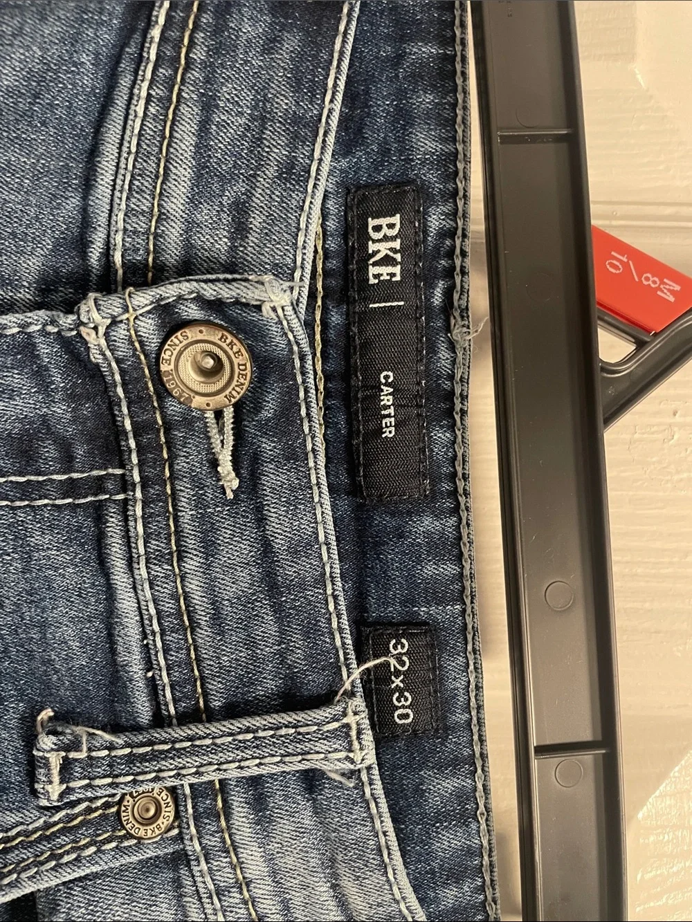 BKE Faded Blue Straight Leg Jeans